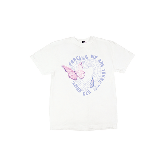 BTS ARMY [FOREVER WE ARE YOUNG] S/S T-Shirt (White)