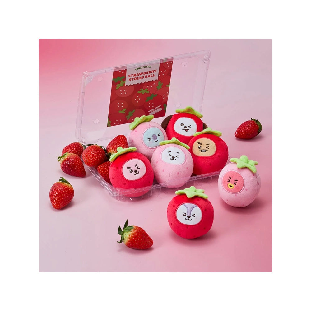 BT21 [Strawberry Party] Plush Stress Ball