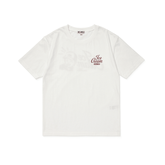TXT YEONJUN [NO LABELS: PART 02] S/S T-Shirt (Cream)