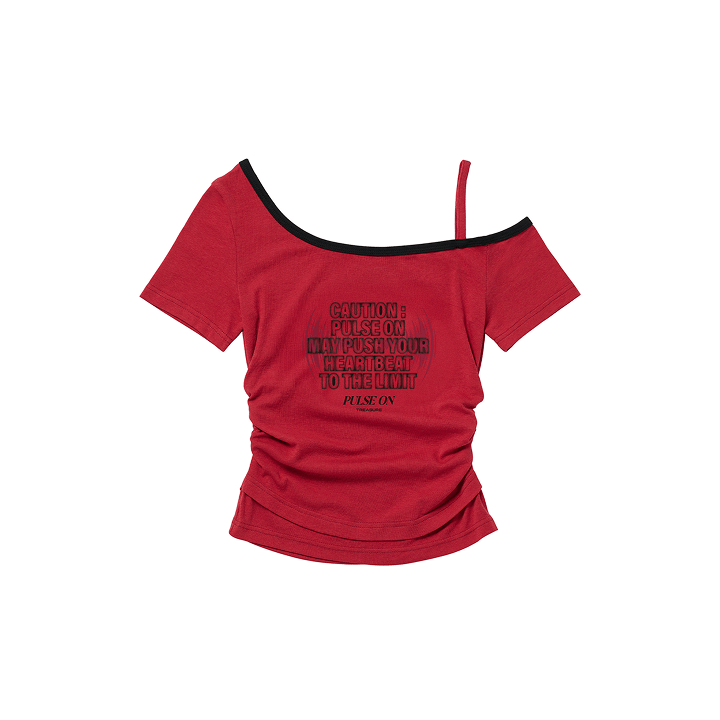 TREASURE [PULSE ON TOUR] Off-Shoulder T-Shirt