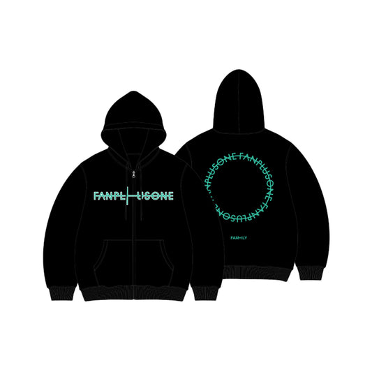 G-DRAGON [FAM+ILY : FAMILY: FAM I LOVE YOU] Zip-Up Hoodie
