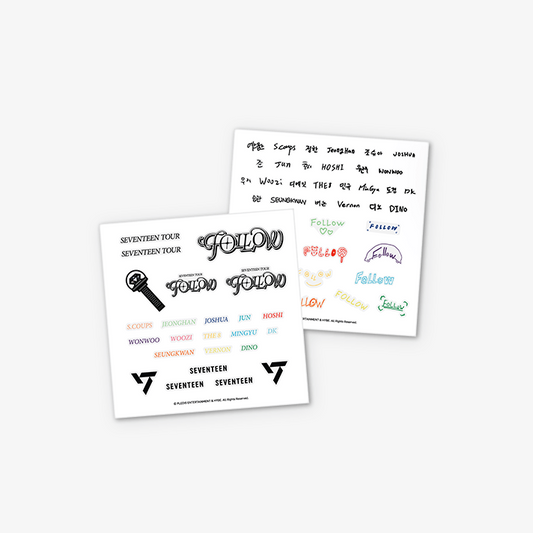 SEVENTEEN [FOLLOW] Tattoo Sticker