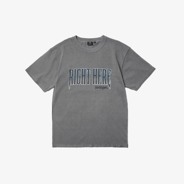 SEVENTEEN [RIGHT HERE] S/S T-Shirt (Washing Black)