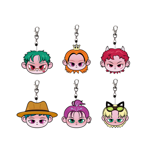P1HARMONY [P1ustage H : MOST WANTED] P1KIDS Face Reel Keyring