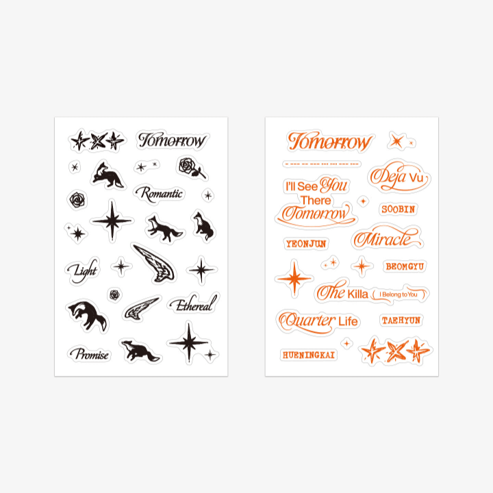 TXT [TOMORROW Pop Up] Tattoo Sticker Set