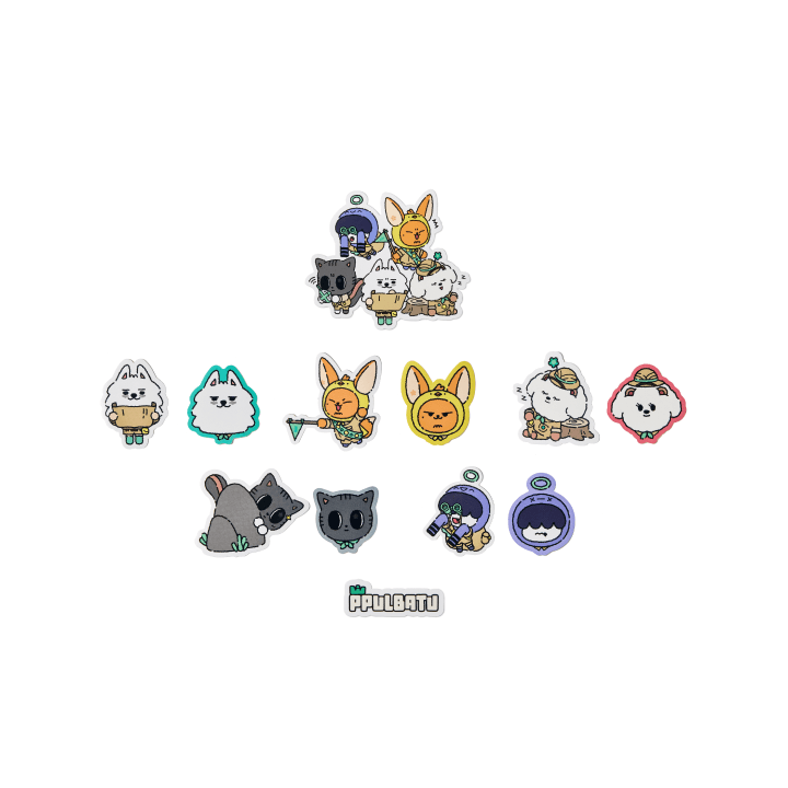 TXT [PPULBATU FINDING MOA] Big Sticker Set