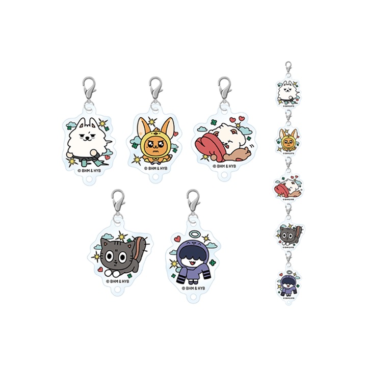 TXT [PPULBATU CAFE] Connectable Acrylic Keychain