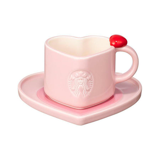 Starbucks Korea Be Mine Heart Mug & Saucer 237ml