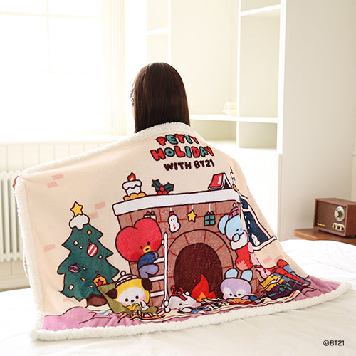 BT21 PETIT HOLIDAY Fleece Blanket