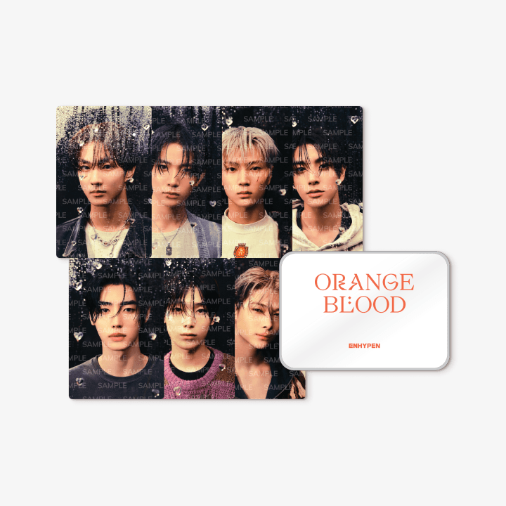 ENHYPEN [ORANGE BLOOD] Photocard & Tin Case Set