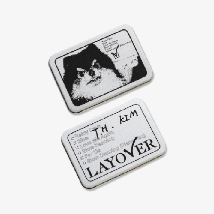 BTS V [LAYOVER] Tin Case Sticker Set