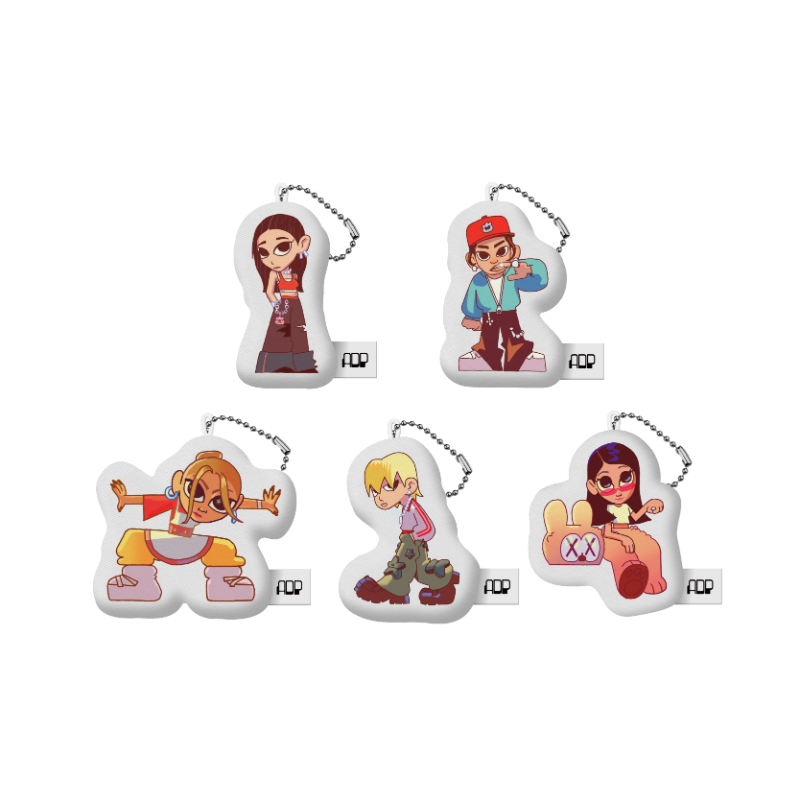 ALLDAY PROJECT [ALLDAY PROJECT] Cartoon Cushion Keyring