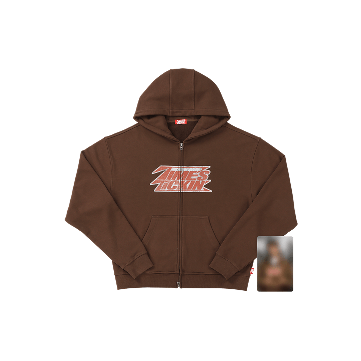U-KNOW [U-KNOW PROJECT 26 : SCENE#1] Zip-Up Hoodie Set (Brown ver)