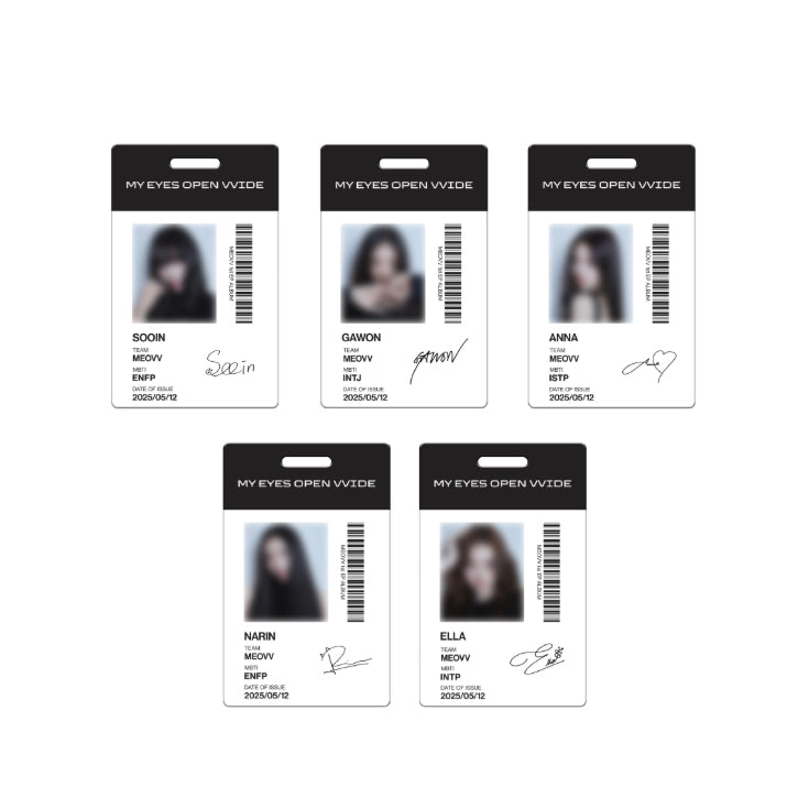 MEOVV [MY EYES OPEN VVIDE] Employee ID Card