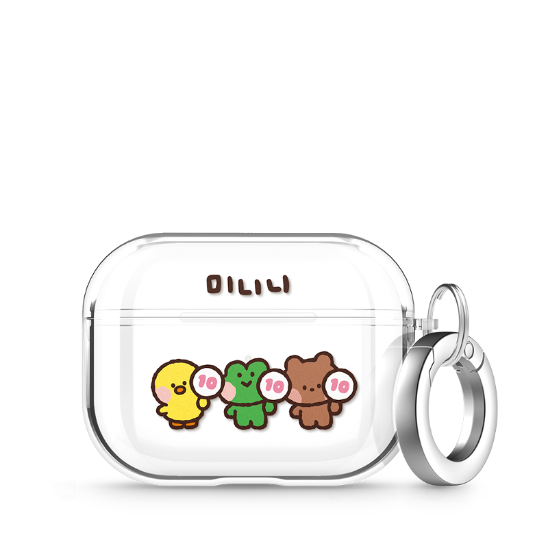 LINE FRIENDS Minini Airpods Pro 1, 2 Clear Case