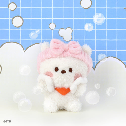 BT21 minini Bath Time Plush Keyring