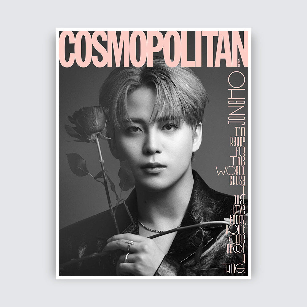 COSMOPOLITAN Korea Magazine August 2023 : ATEEZ Cover (Random Postcard)