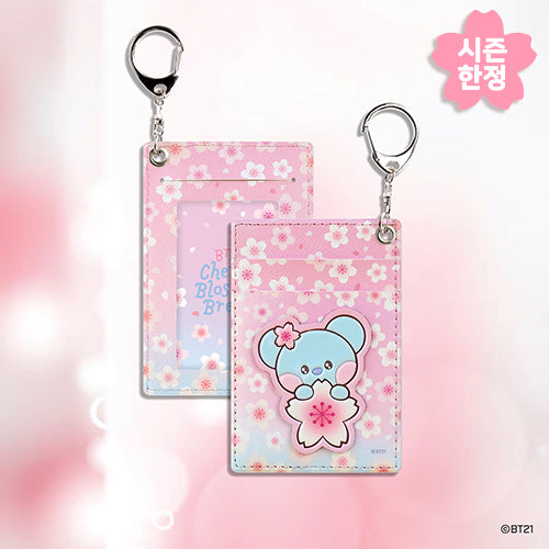 BT21 [Spring Days Cherry Blossom] Leather Patch Card Holder