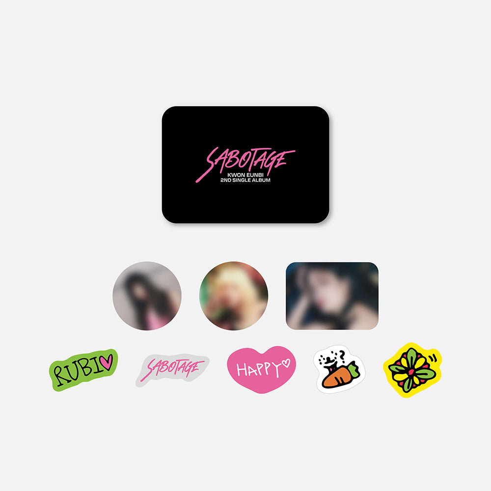 KWON EUN BI [2nd Single Album: SABOTAGE] Tincase & Sticker Set