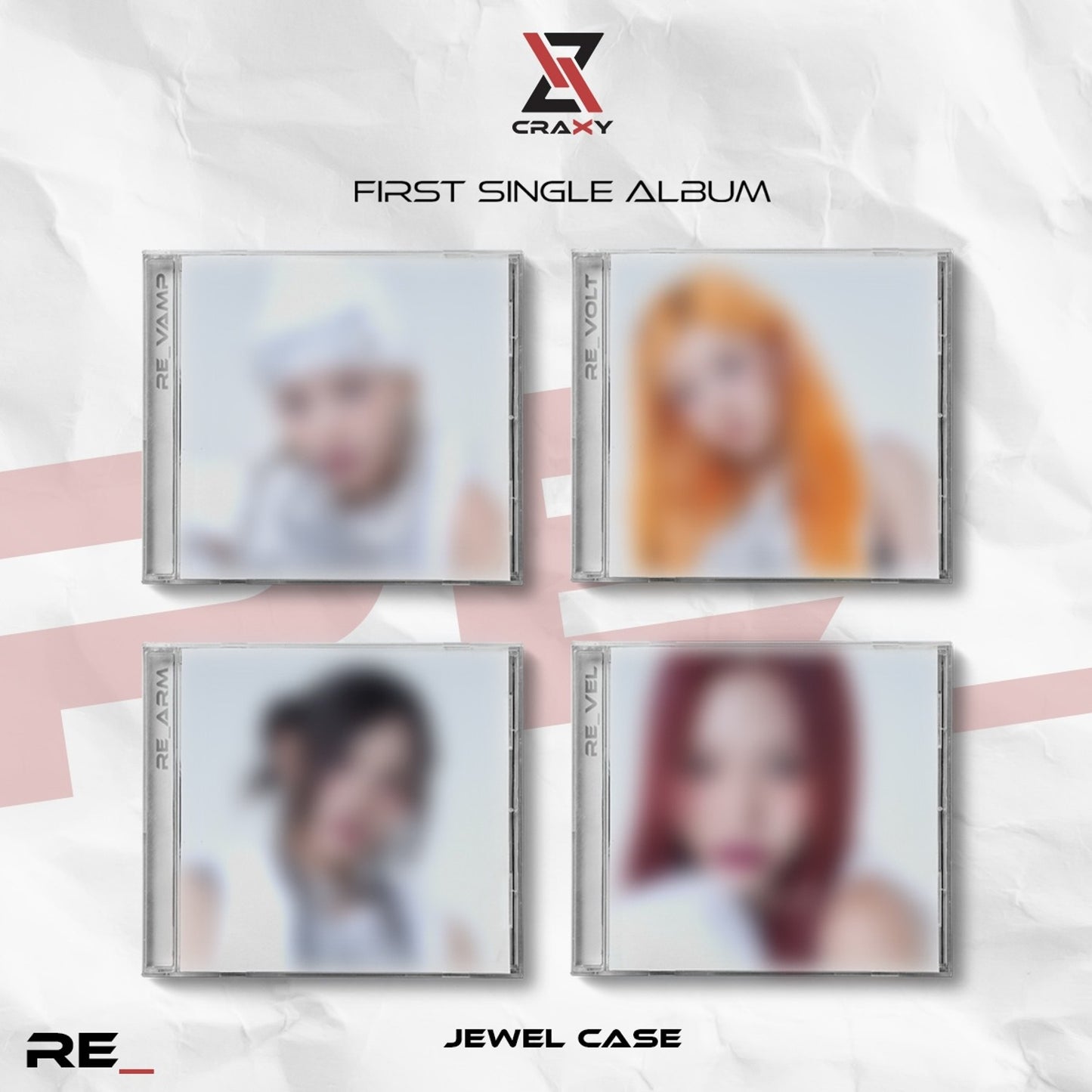 CRAXY 1st Single Album : RE_ (JEWEL CASE ver)