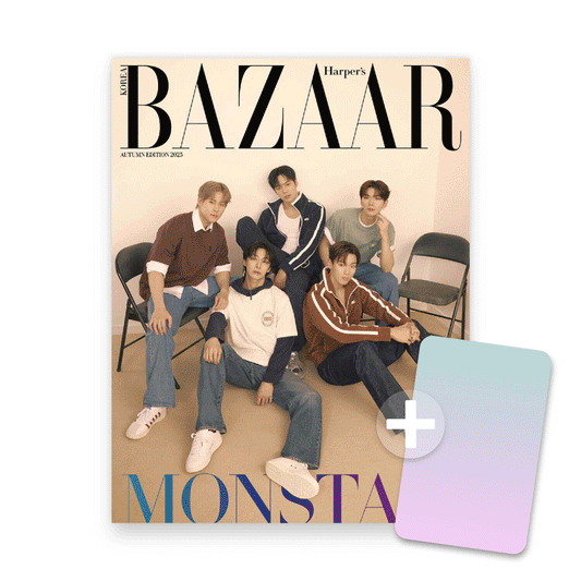 BAZAAR Korea Autumn Edition 2025 : MONSTA X (5 Photocards Included)