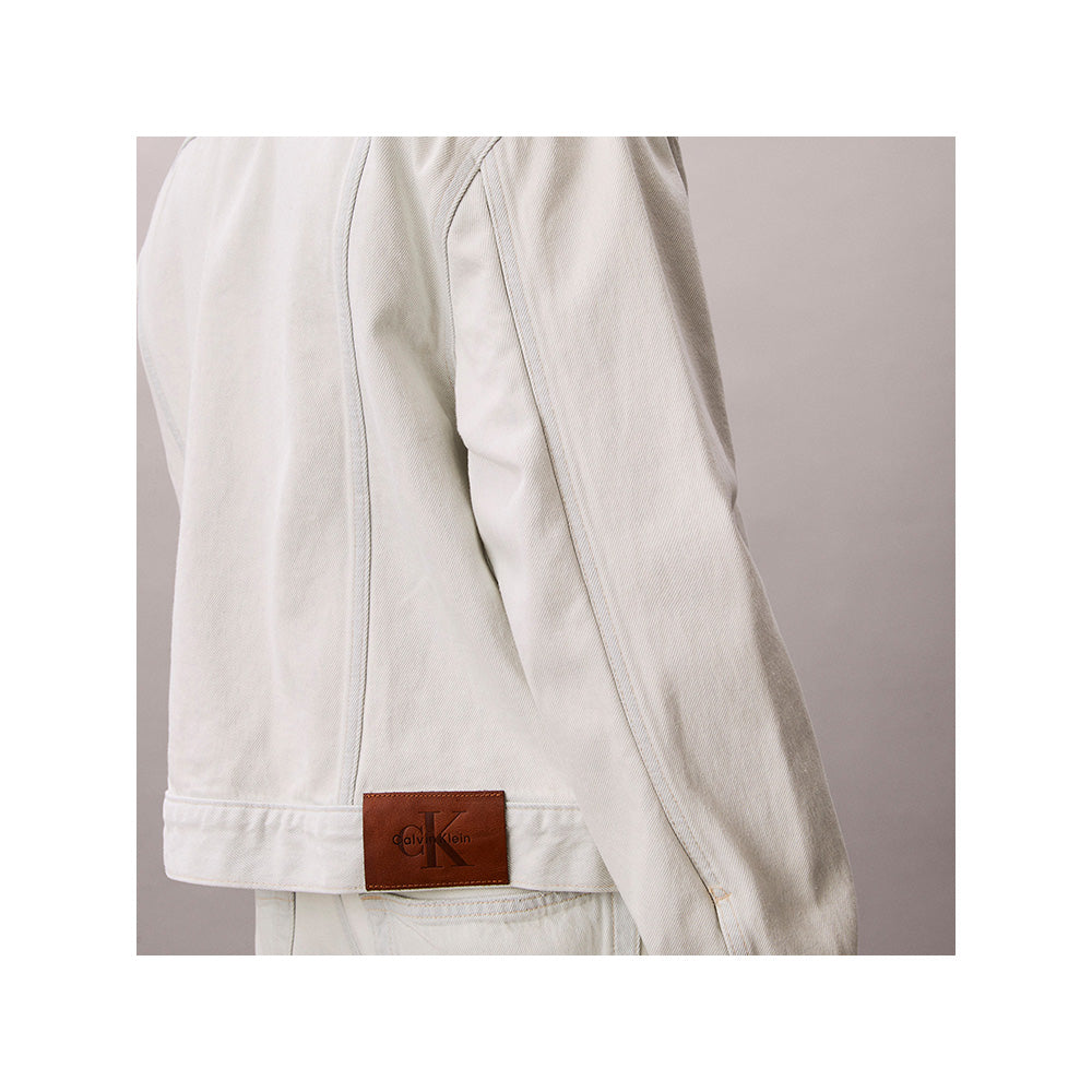 BTS JUNGKOOK X Calvin Klein 90s Trucker Jacket (White Blue)