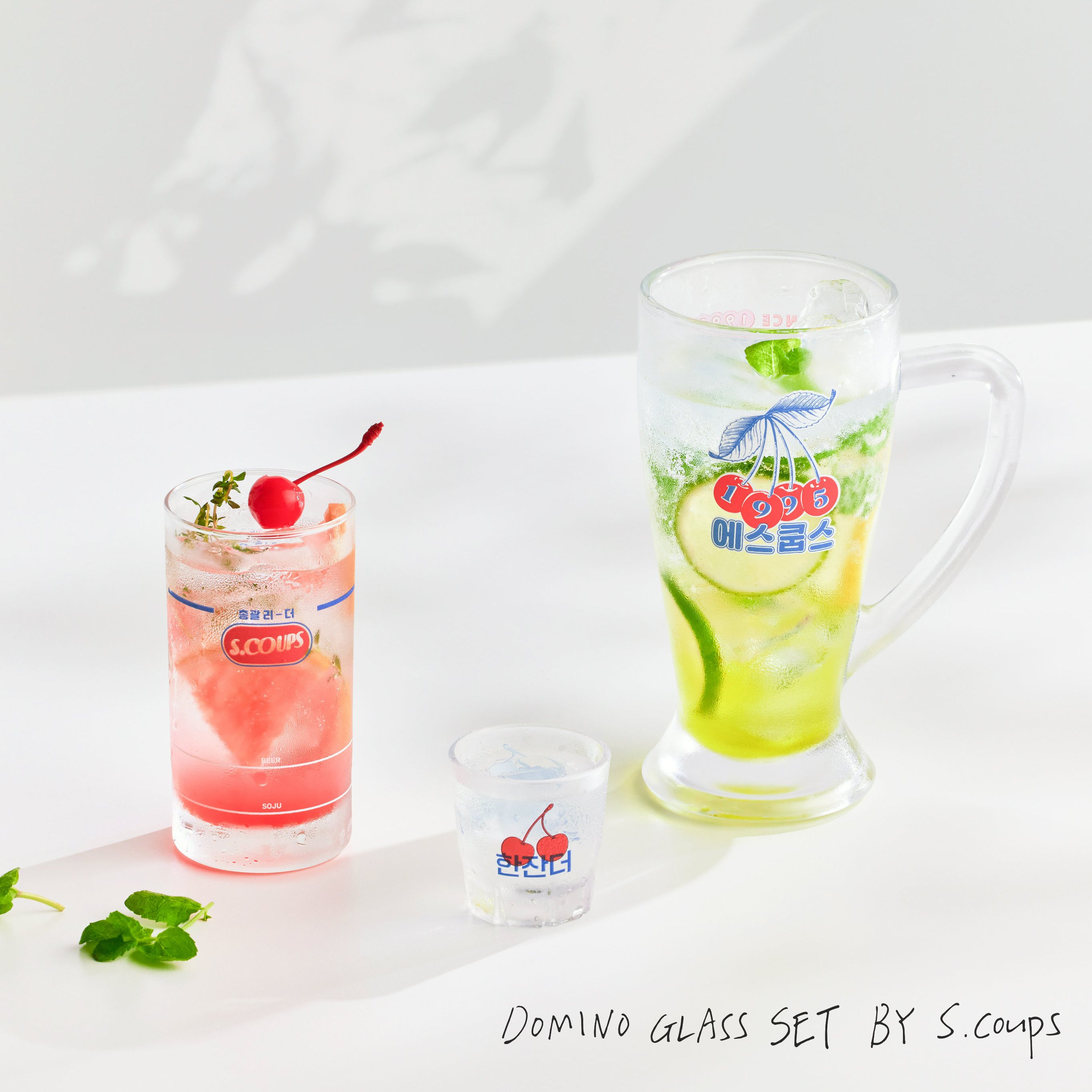 SEVENTEEN [Artist-Made Collection by S.COUPS] Domino Glass Set 