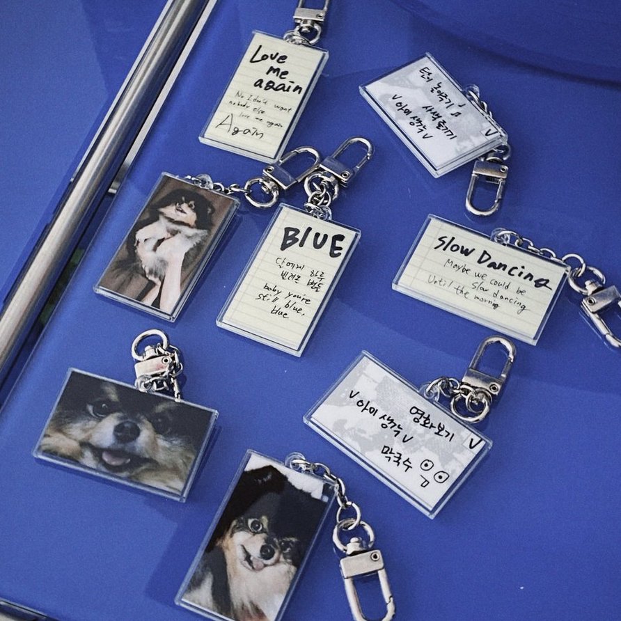 BTS V [LAYOVER] Keyring Set