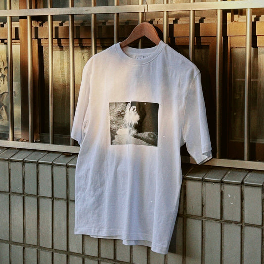 BTS V [LAYOVER] Oversized T-Shirt (Gray Tan) (White)