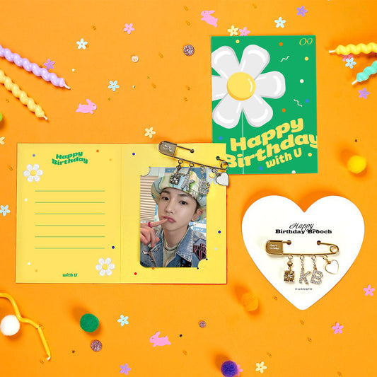 SHINee Key Artist Birthday Brooch & Birthday Card