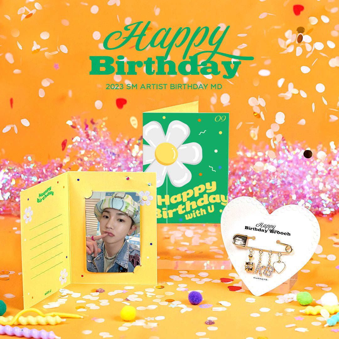 SHINee Key Artist Birthday Brooch & Birthday Card