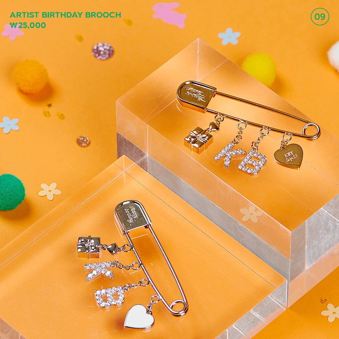 SHINee Key Artist Birthday Brooch & Birthday Card