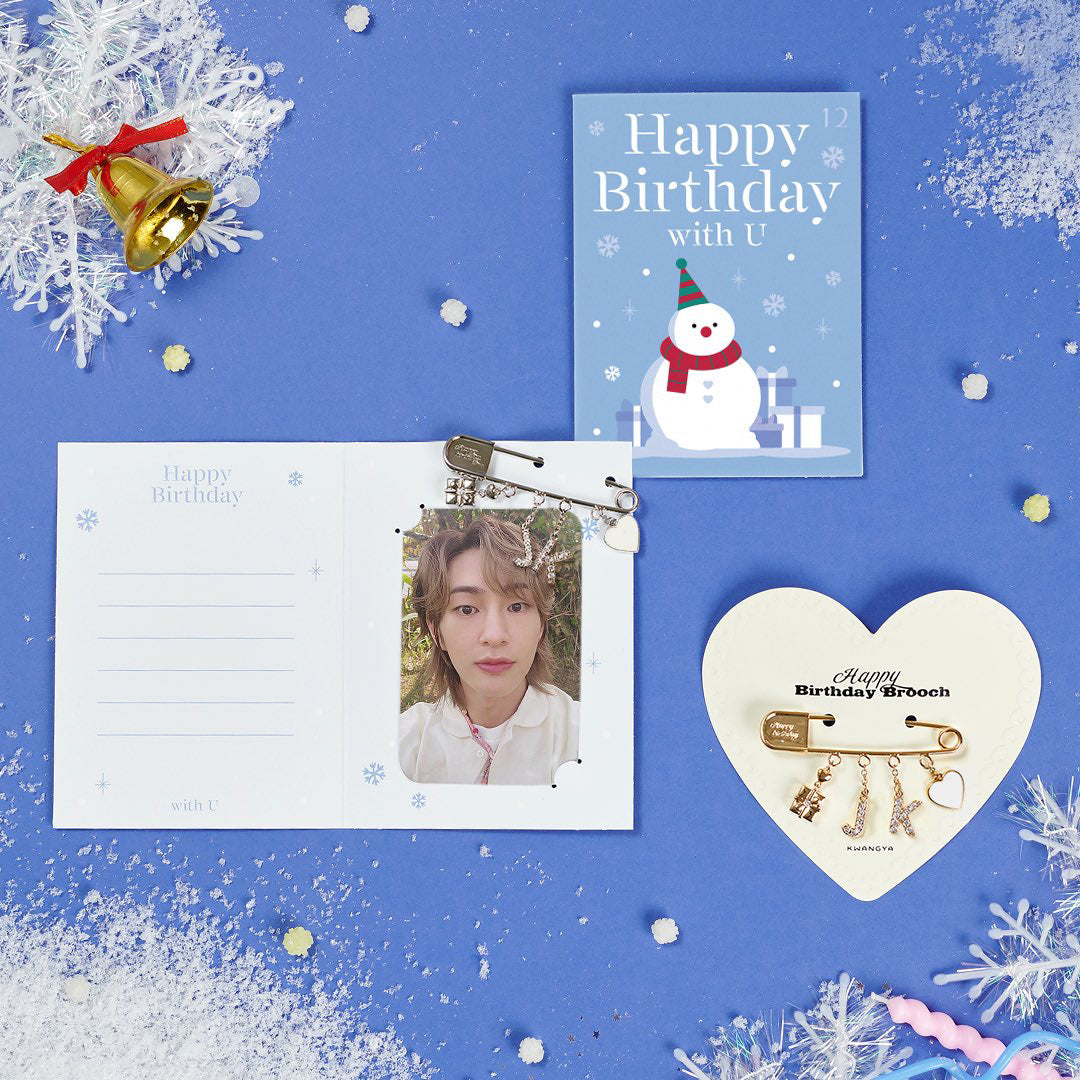 SHINee ONEW Artist Birthday Brooch & Birthday Card