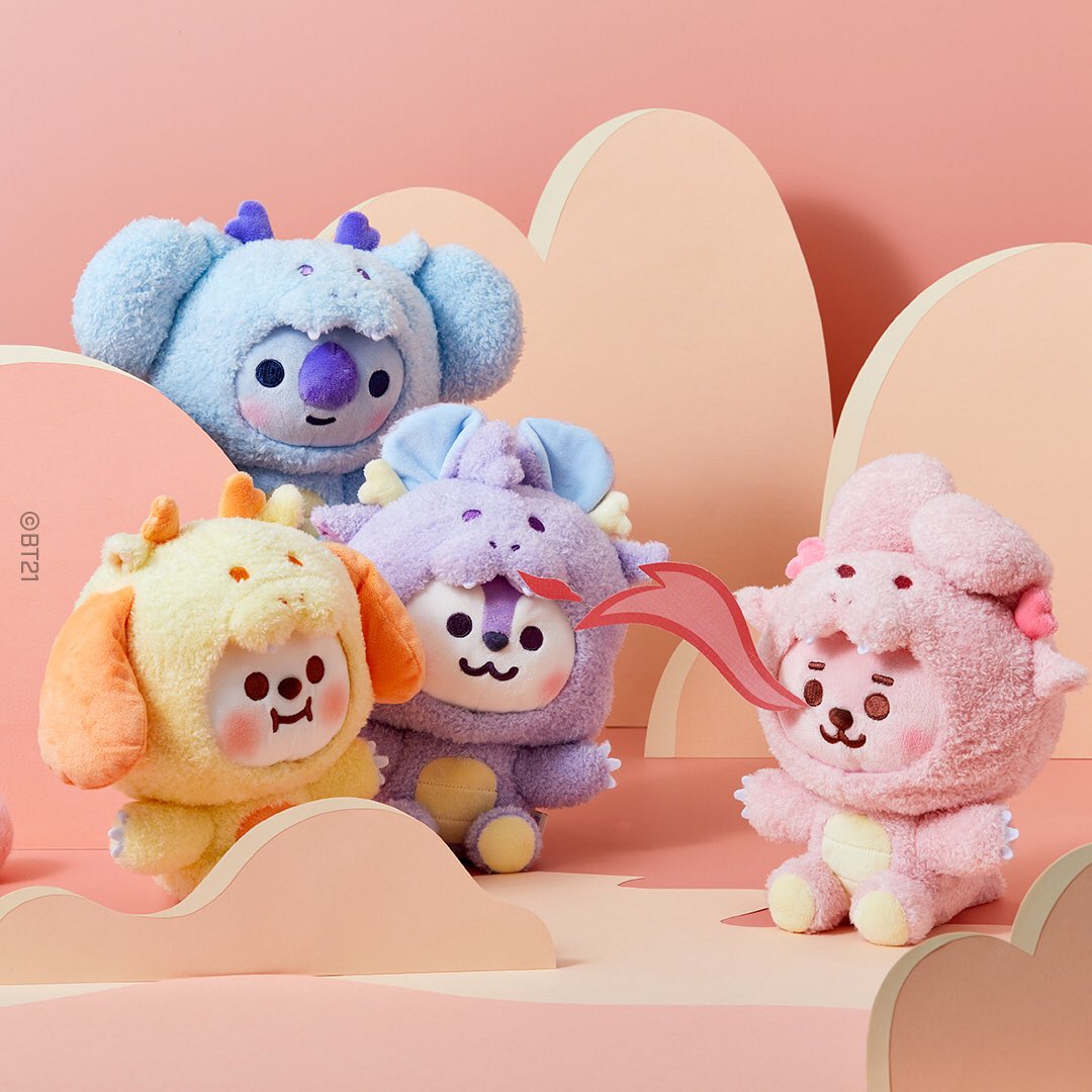 BT21 Baby Medium Sitting Plush Doll (Dragon Edition)