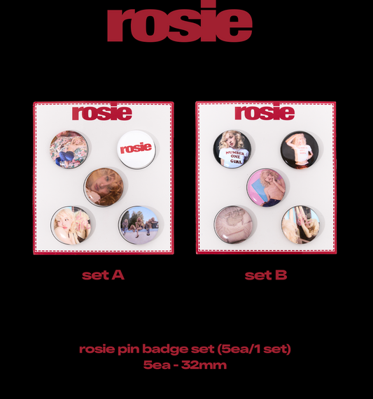 BLACKPINK ROSÉ [ROSIE] Pin Button Set