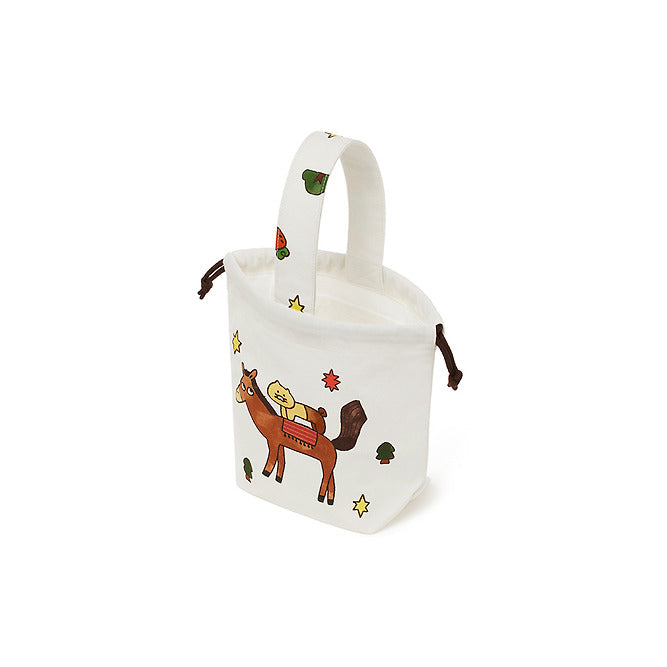 Kakao Friends [Lucky Pony Day] Choonsik Handle Pouch Bag