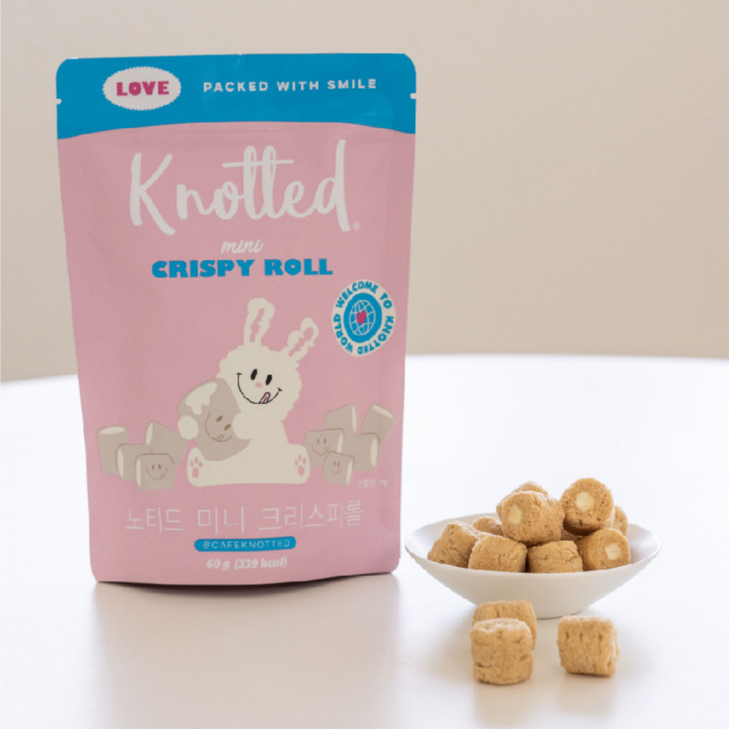 KNOTTED Mini Crispy Roll Milkcream (60g)