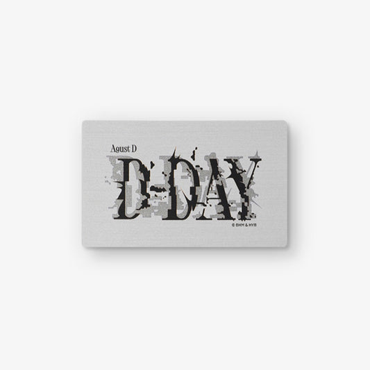 (Pre-Order) BTS SUGA [Agust D D-DAY] Metallic Photocard