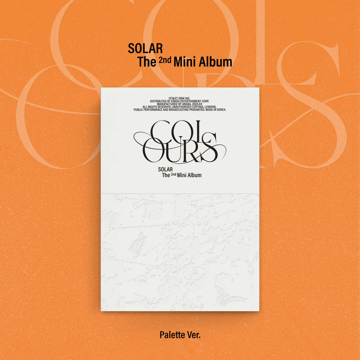 SOLAR 2nd Mini Album : COLOURS (Palette ver)