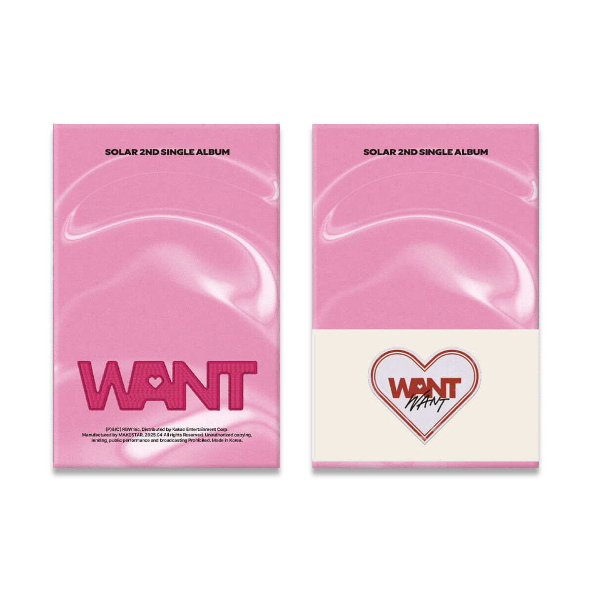 SOLAR 2nd Single Album : WANT (POCA ver)