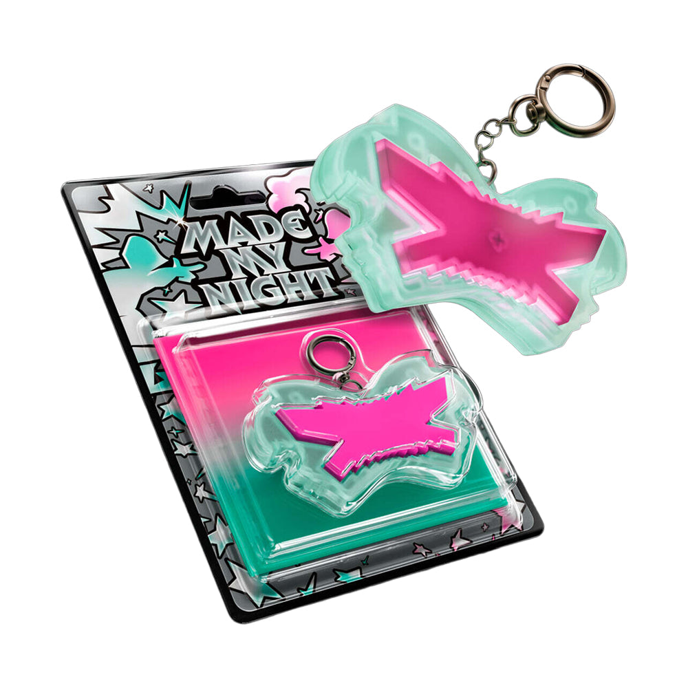 LE SSERAFIM 2nd Single Album : Made My Night (Pink Glow Clicker Keychain ver)