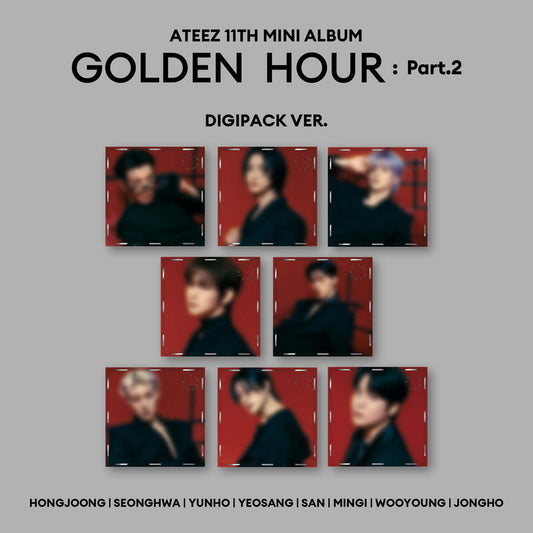 ATEEZ 11th Mini Album : GOLDEN HOUR : Part.2 (DIGIPACK ver)