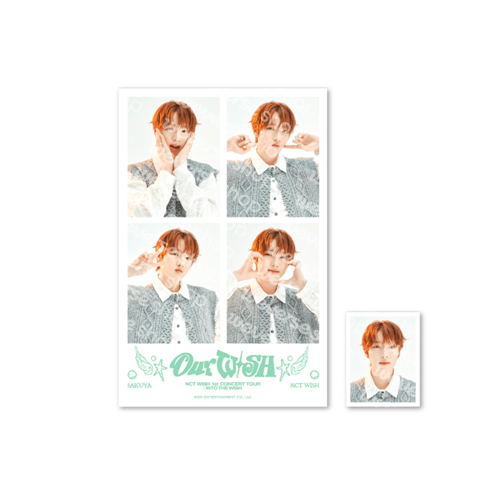 NCT WISH [INTO THE WISH : Our WISH] 4 Cut + ID Photo Set