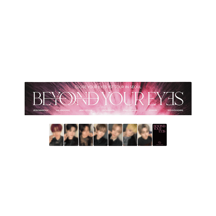 CLOSE YOUR EYES [BEYOND YOUR EYES] Slogan Towel