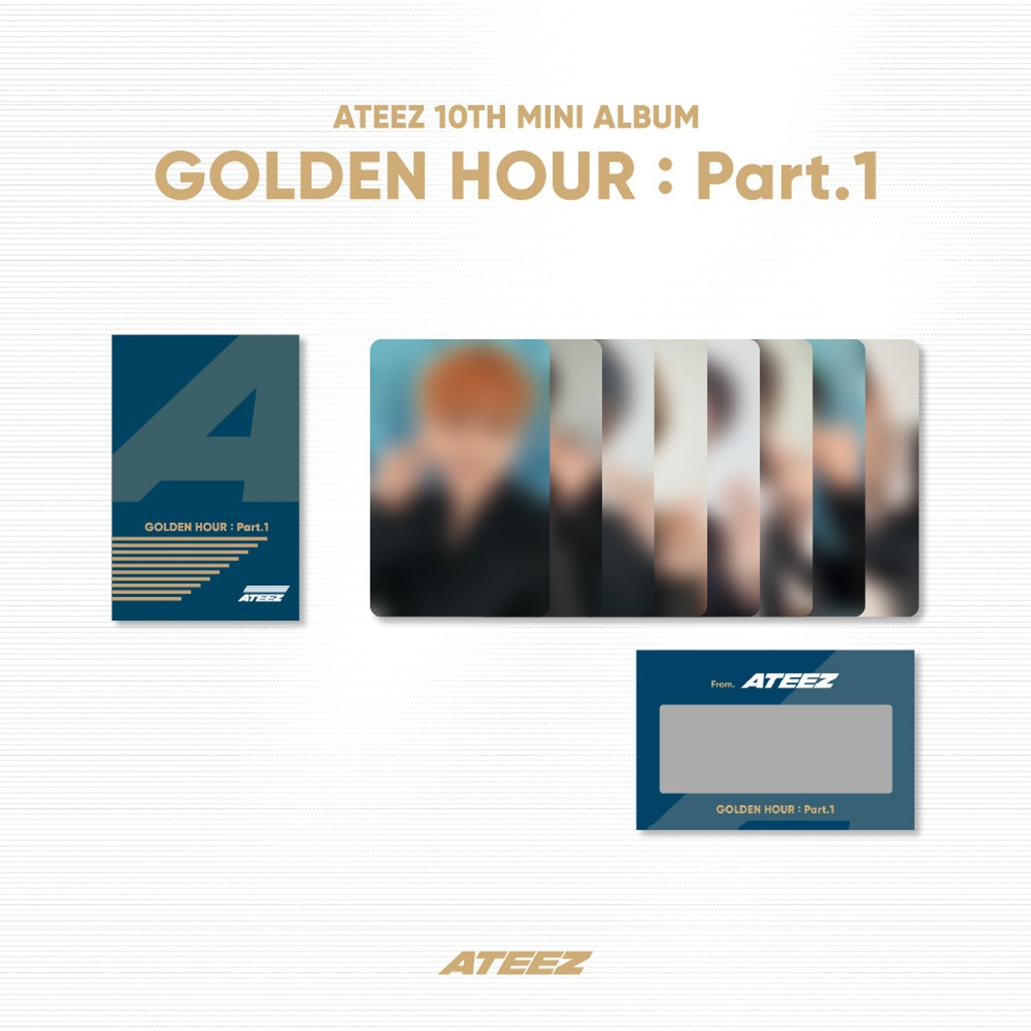 ATEEZ [GOLDEN HOUR : Part.1 MD] Photo & Scratch Card A Set