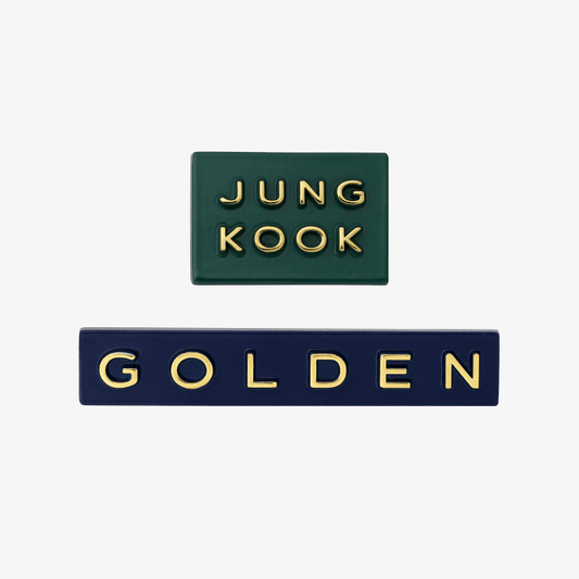 BTS Jung Kook [GOLDEN] Badge Set