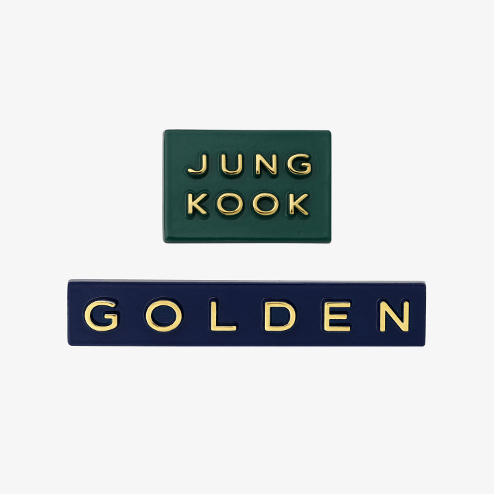 (Pre-Order) BTS Jung Kook [GOLDEN] Badge Set