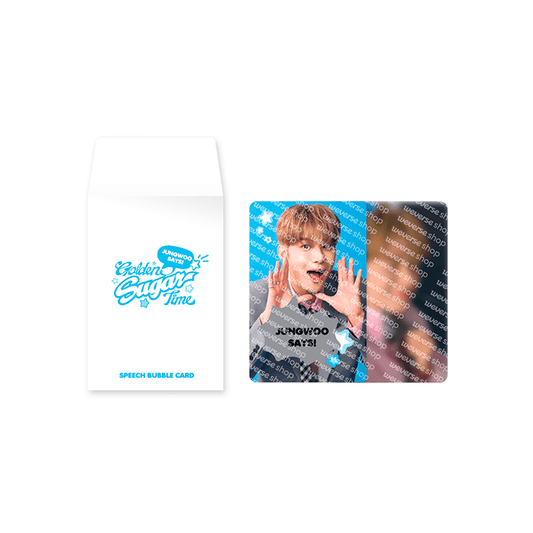 NCT 127 JUNGWOO [Golden Sugar Time] Speech Bubble Card Set