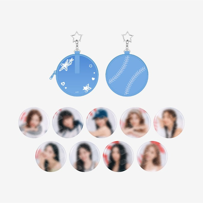TWICE [HOME9ROUND Pop Up] Can Badge Pouch Set