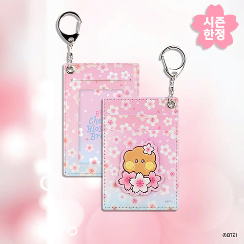 BT21 [Spring Days Cherry Blossom] Leather Patch Card Holder